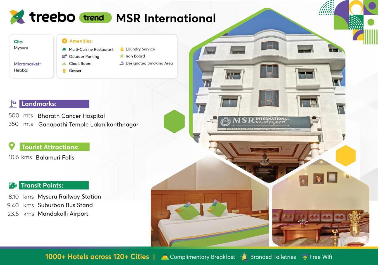 Treebo Trend Msr International - Hebbal Hotel Мисор Екстериор снимка